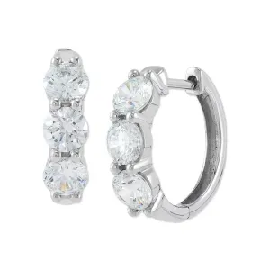 1/2ctw Diamond Hoop Earrings