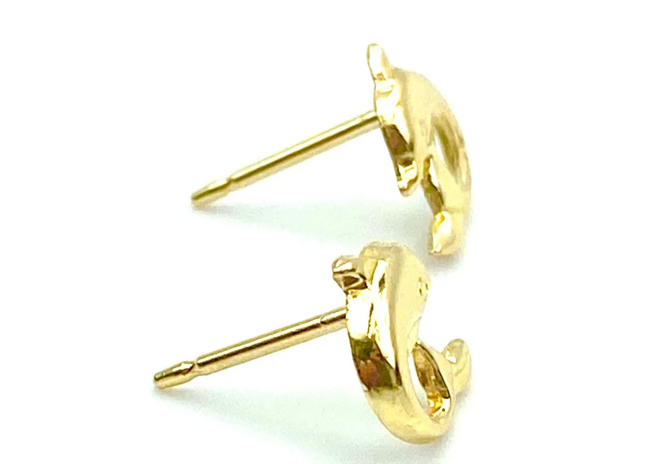 14KGF Dolphin Studs , Sku#2019-4