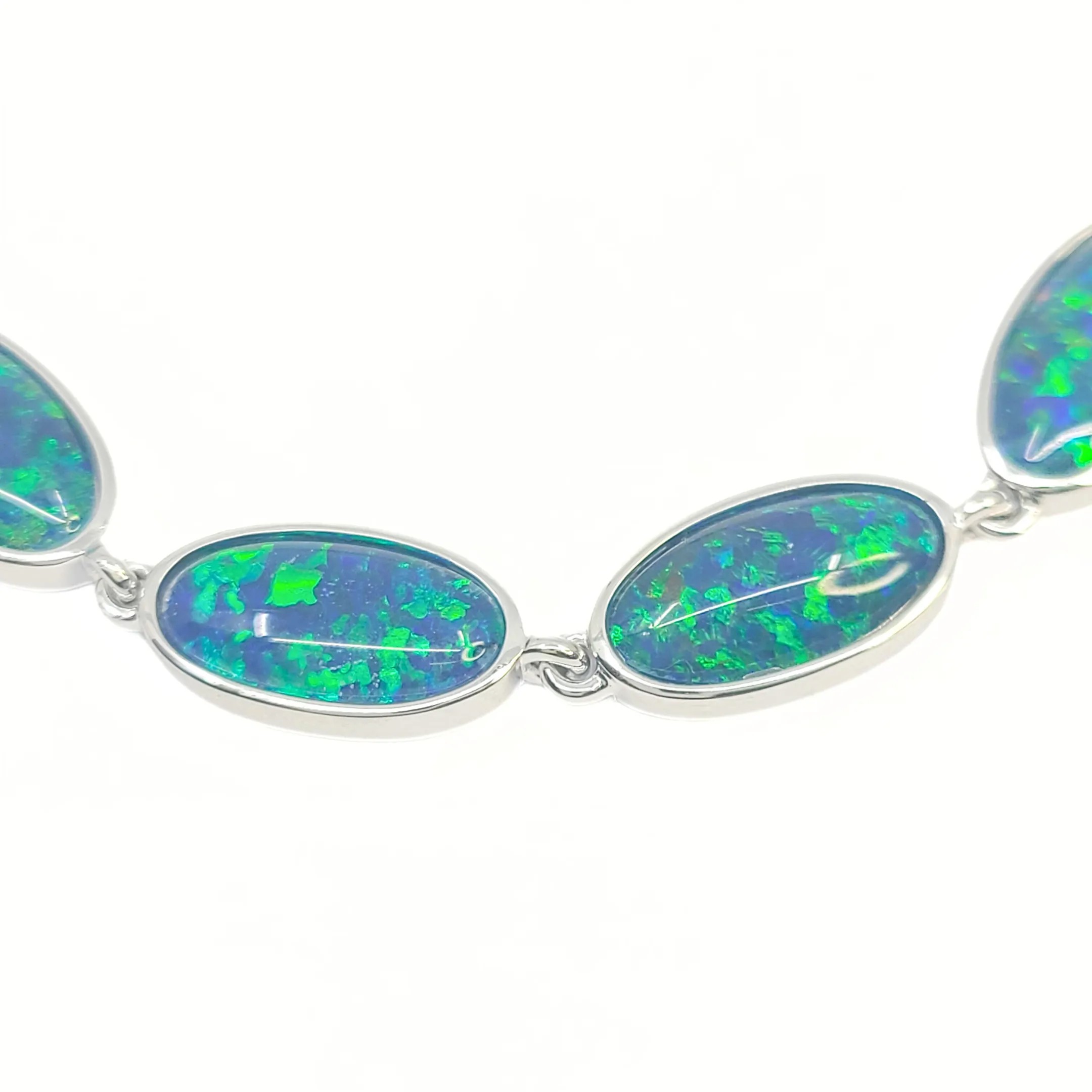 925 Silver Opal Bracelet