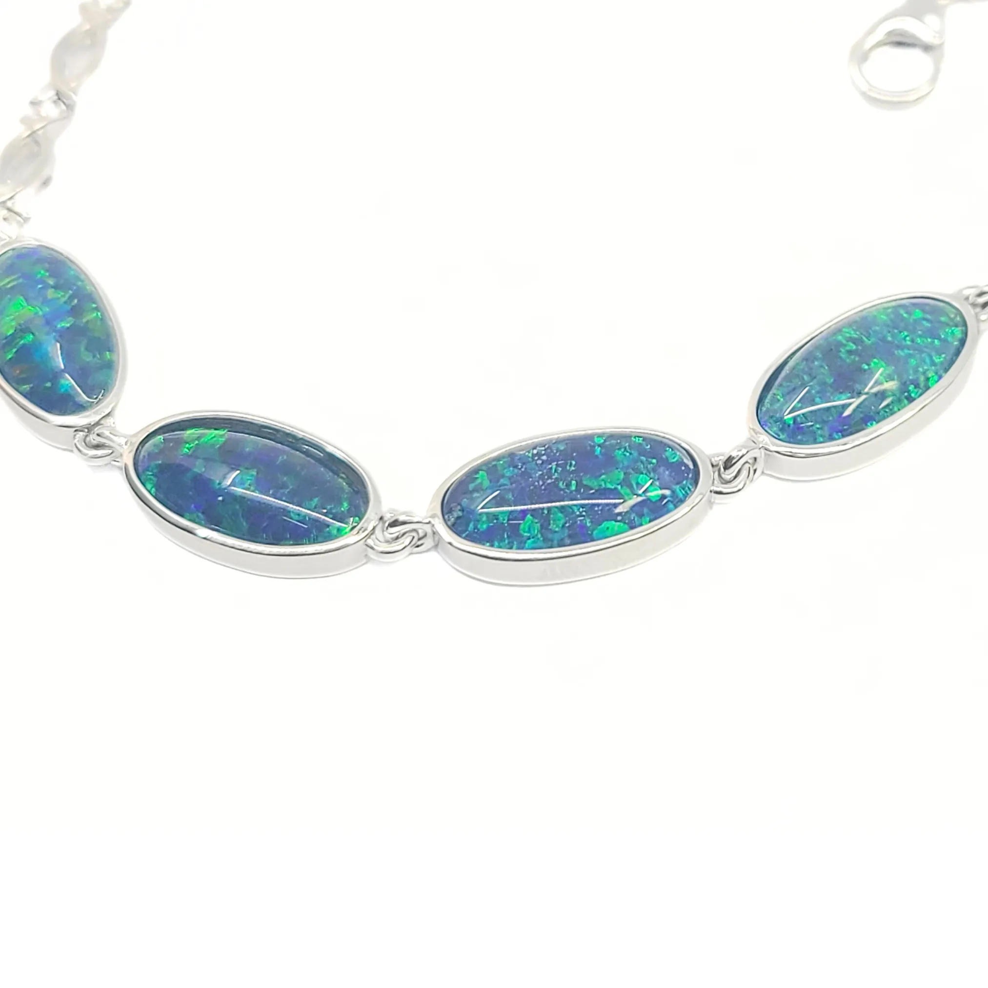 925 Silver Opal Bracelet