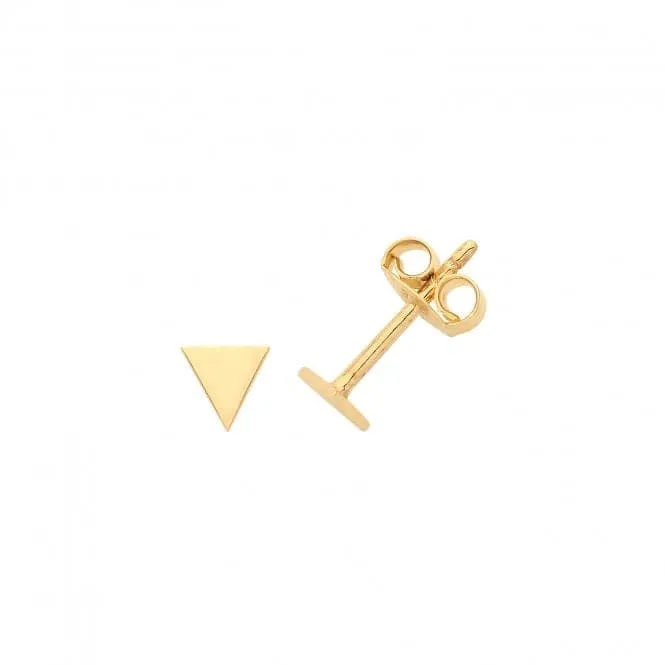 9CT Gold Triangle Stud Earrings ES1660