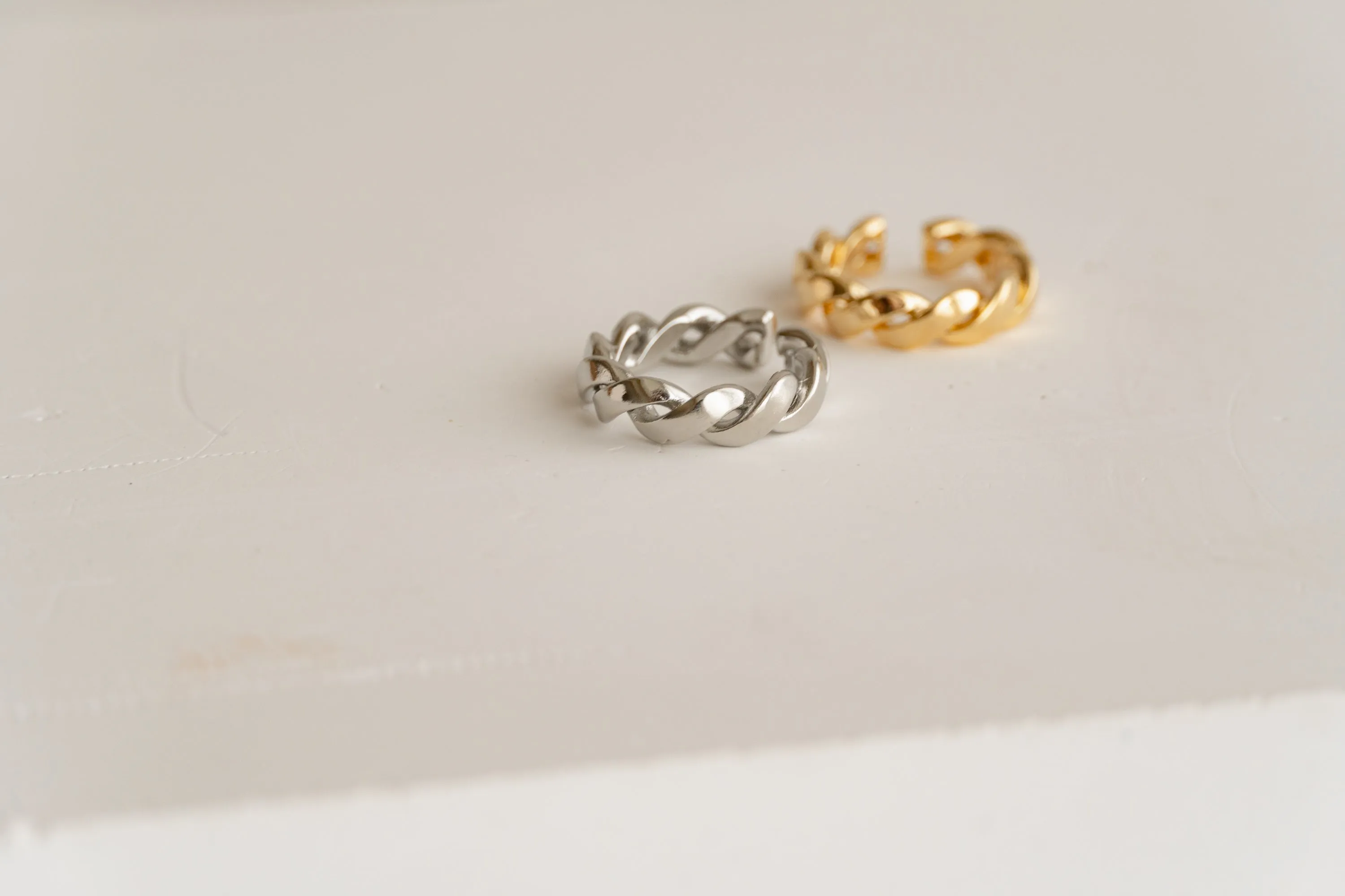 Adjustable Gold / Silver Chain Ring