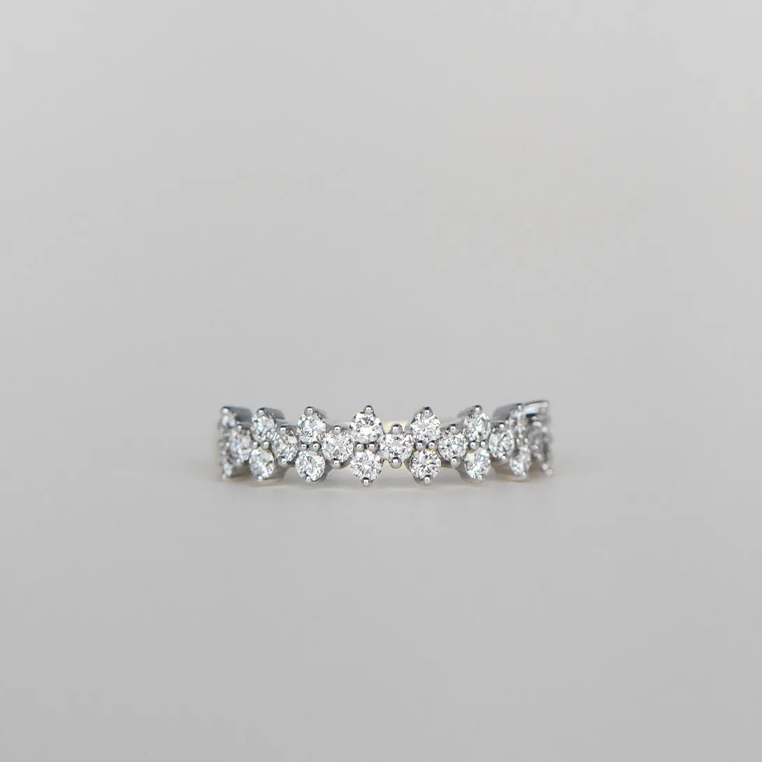 Alternating Diamond Set Wedding Ring