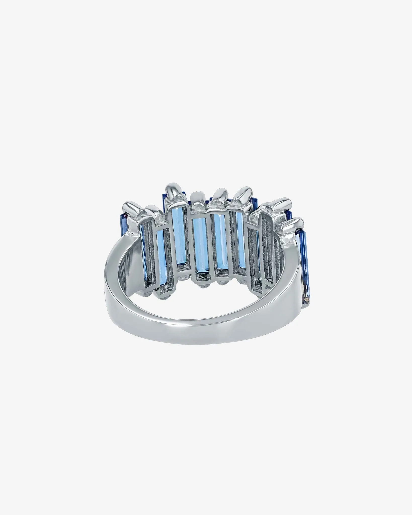 Amalfi English Blue Topaz Stacker Half Band