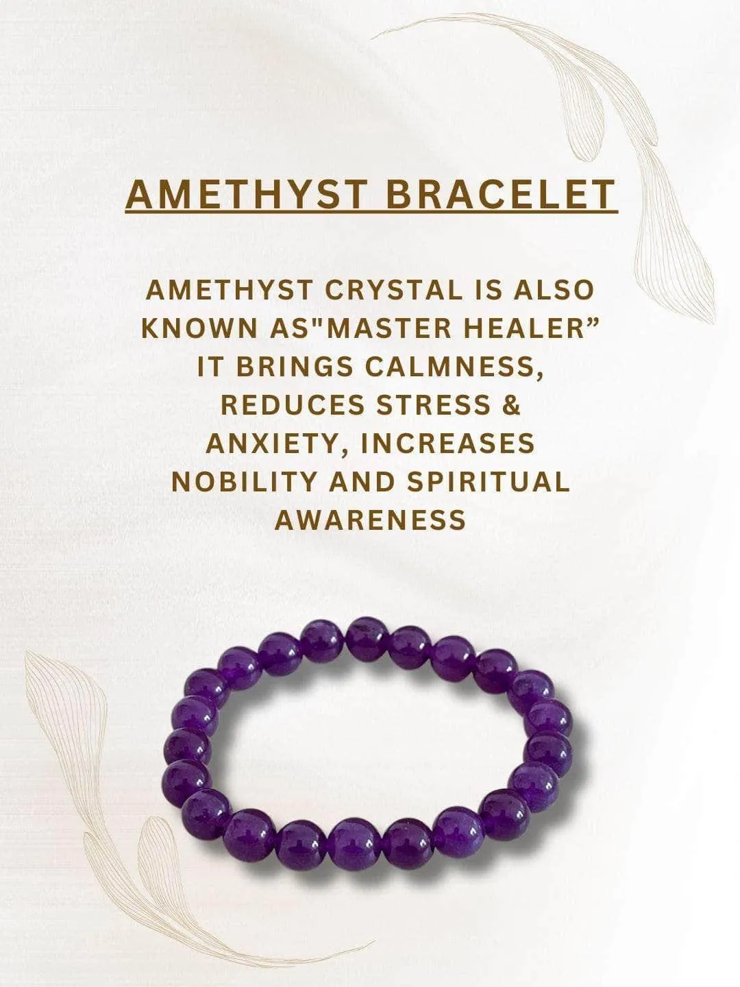 Amethyst Bracelet For Students Education