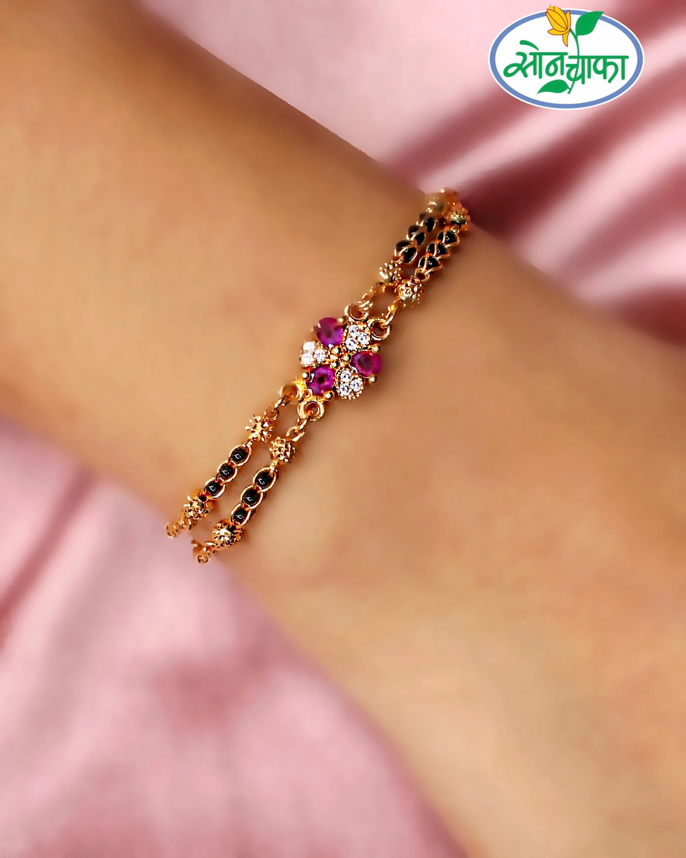 BEAUTIFUL GOLDEN BEADS BRACELATE