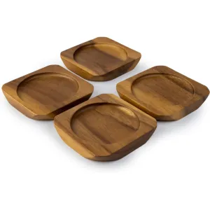 Billi 4 Pc Coaster Set W9.5 X L9.5 X H6