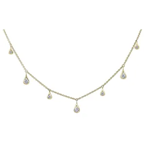 Canadian Diamond Drop Style Necklace