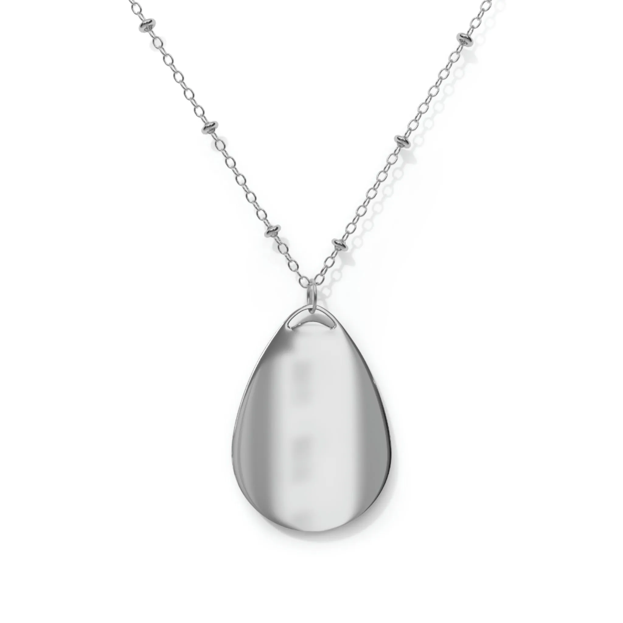 Charlotte Christian Oval Necklace