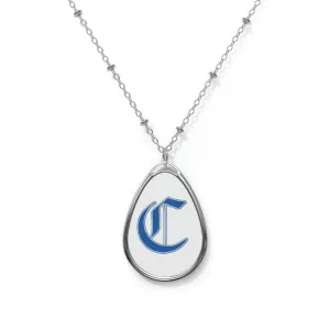 Charlotte Christian Oval Necklace