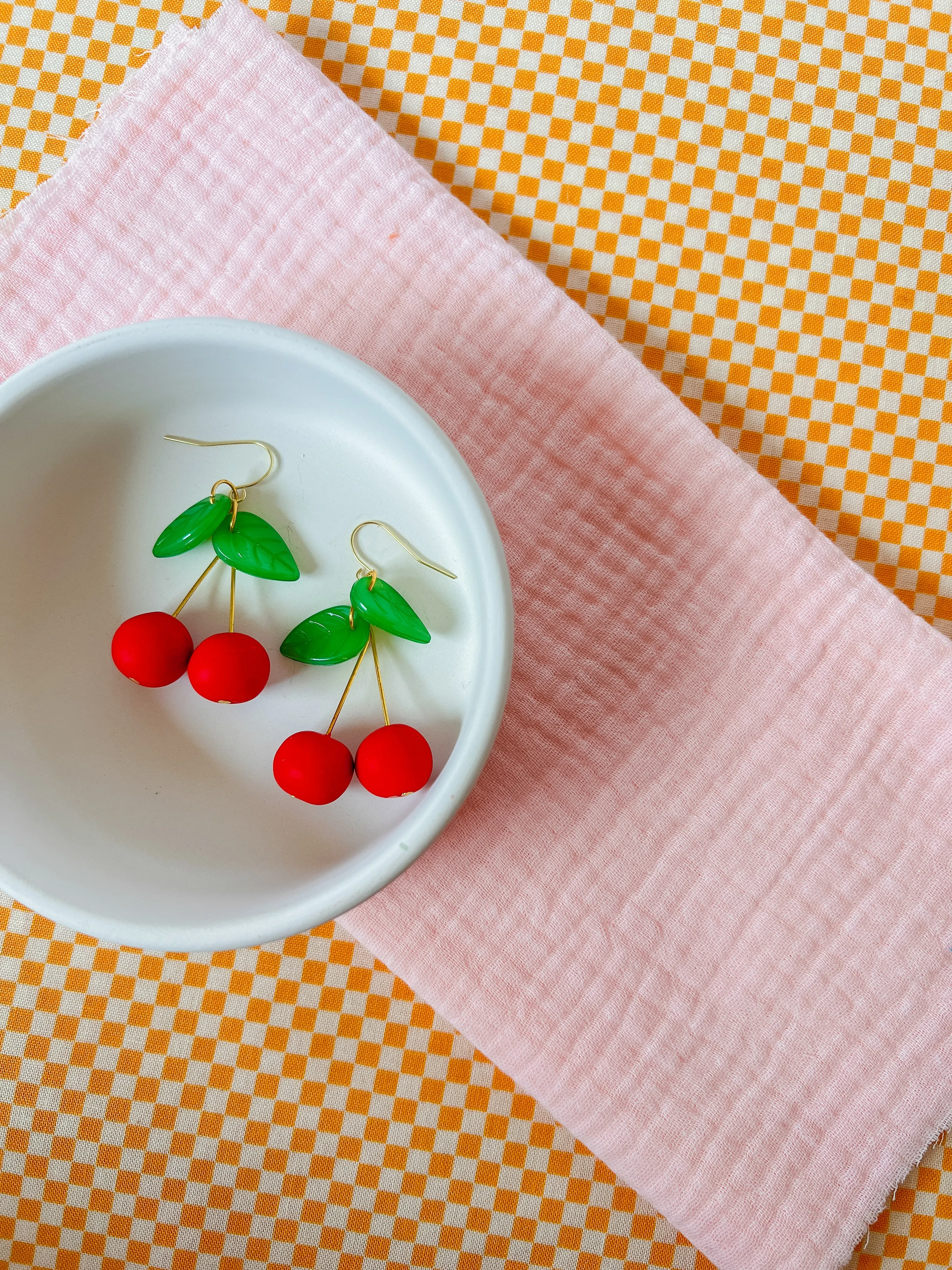 Cherry | Clay Earrings