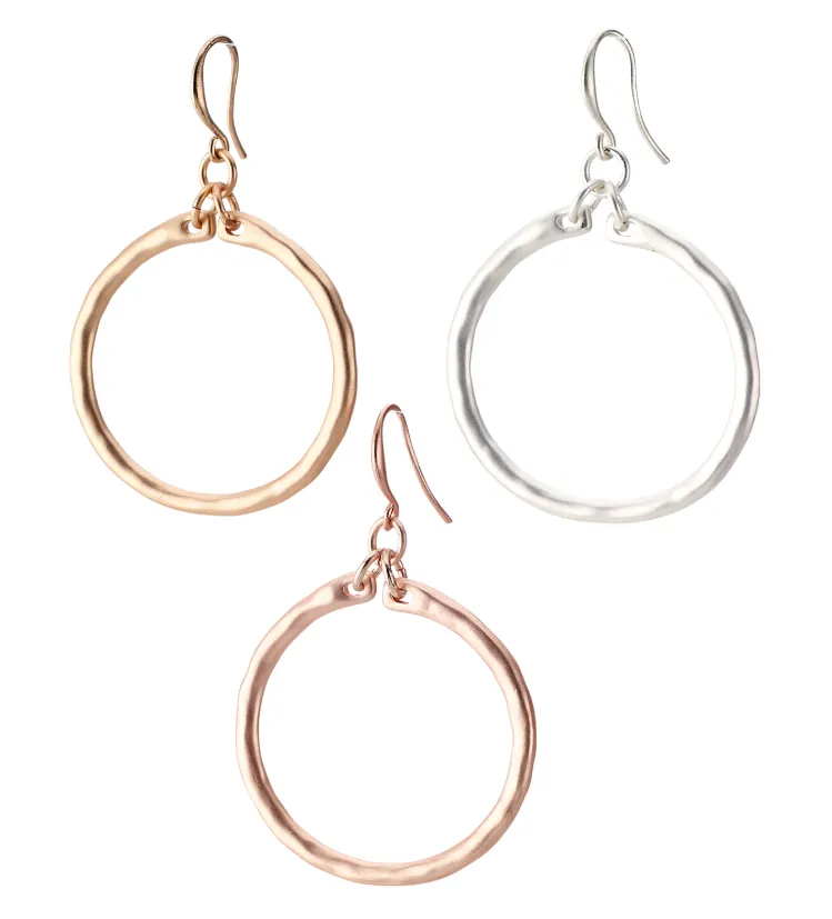 Classic Hoop Drop Earrings