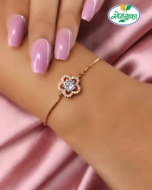 CLASSY FLOWER DIAMOND BRACELET