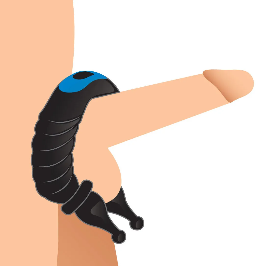 Cobra Ribbed Cock And Ball Ring