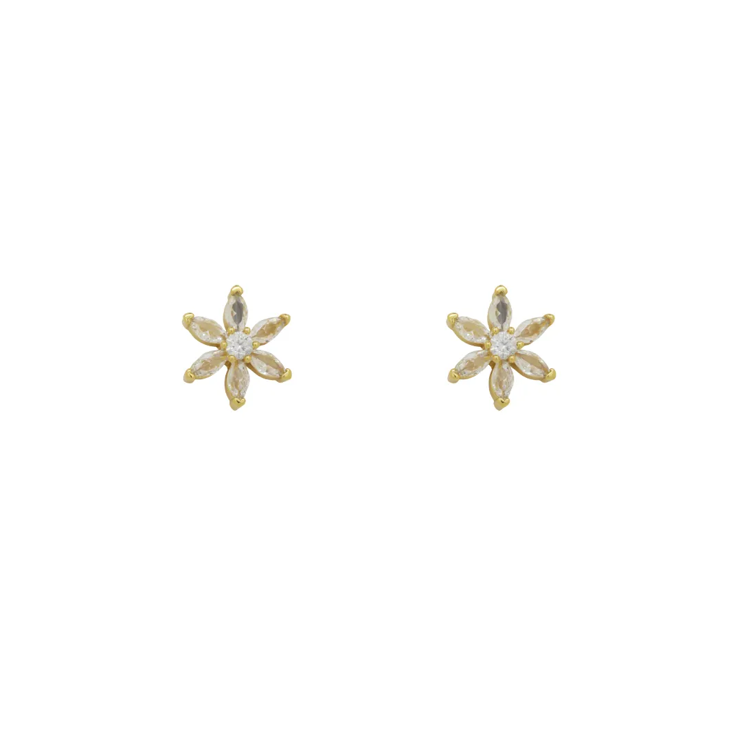 Crystal Daisy Stud Earrings