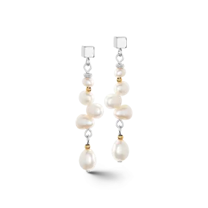 Dancing Freshwater Pearls Earrings Bicolor