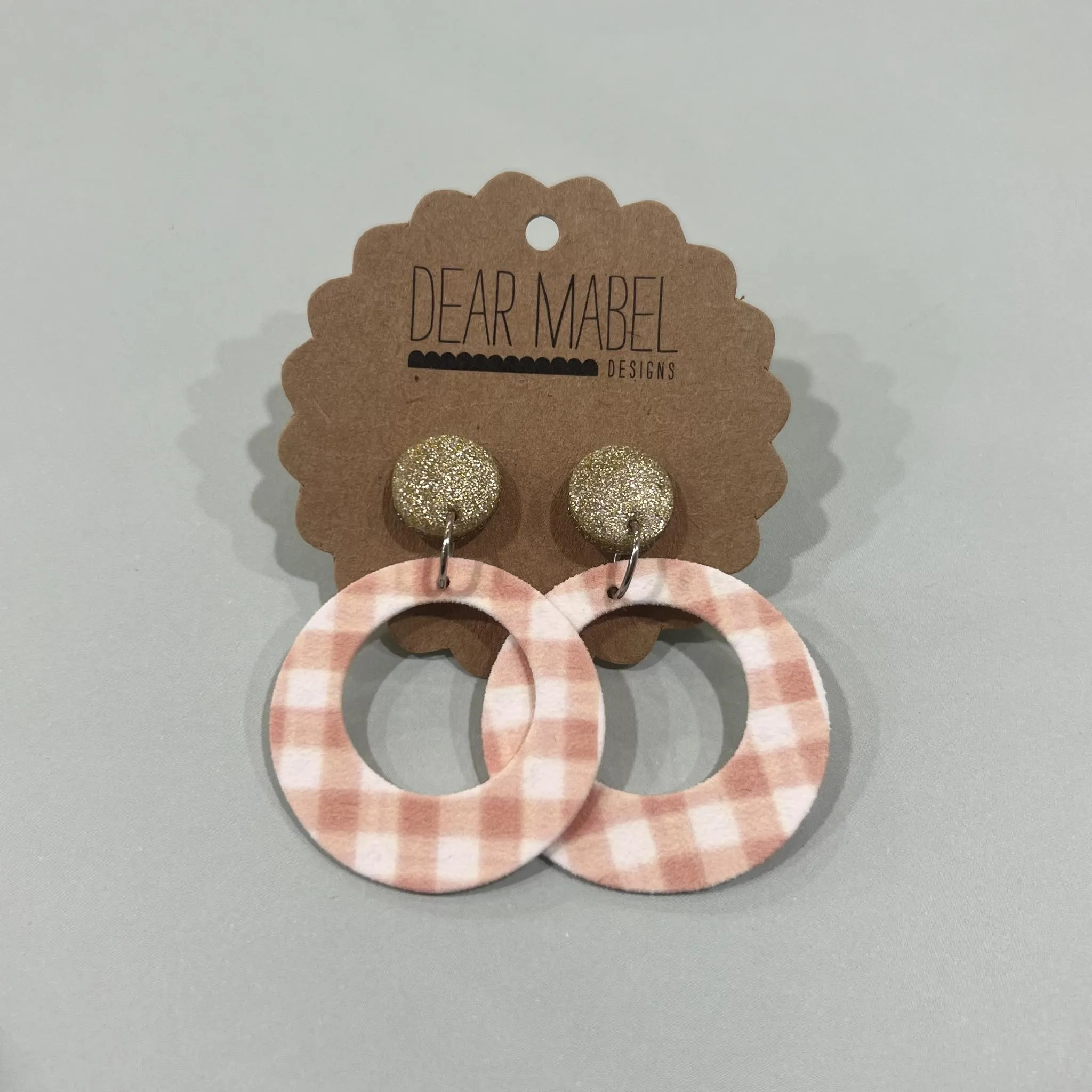 Dear Mabel Handmade - Gingham Earrings