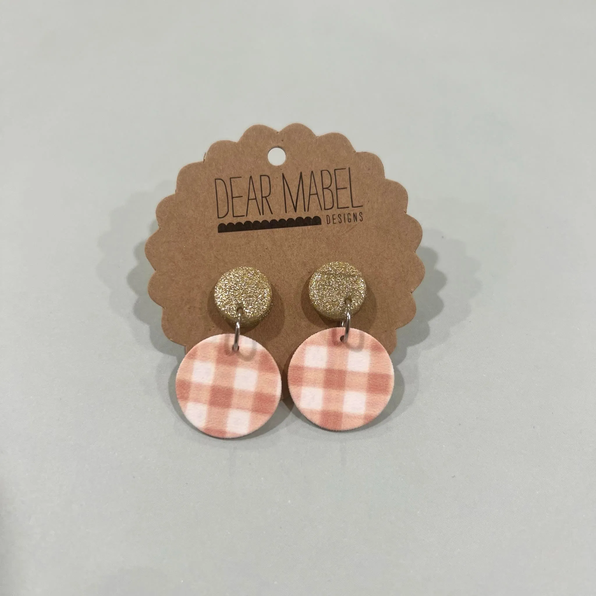 Dear Mabel Handmade - Gingham Earrings