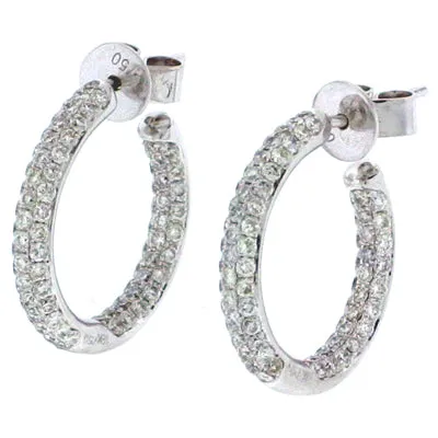 Diamond Hoop Earrings