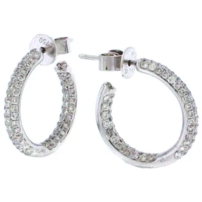 Diamond Hoop Earrings