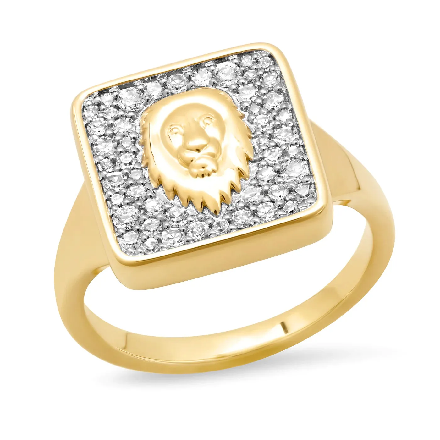 Diamond Zodiac Signet Ring