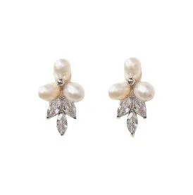 Eleanora Pearl Cluster Earrings