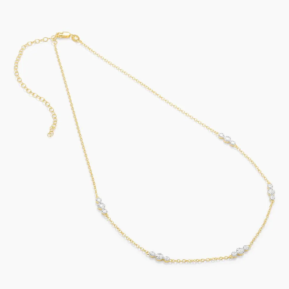 Ella Stein Floating Diamond Chain Necklace in Yellow Gold