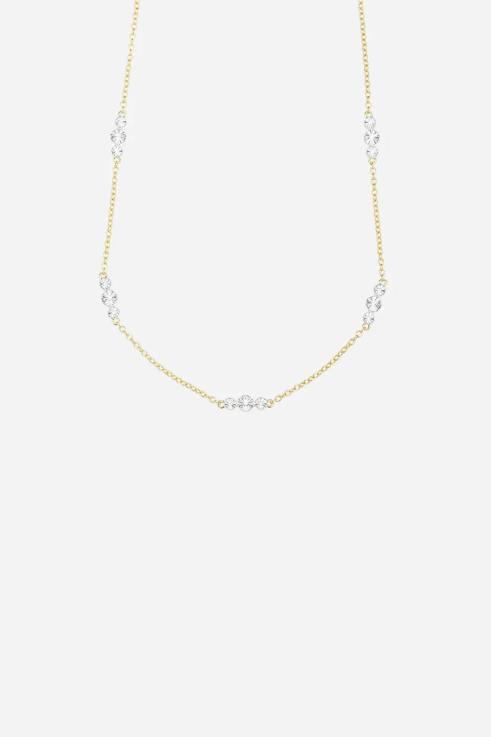 Ella Stein Floating Diamond Chain Necklace in Yellow Gold