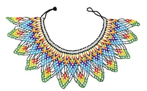 Ethnic African Big Chunky Bib Statement Choker - A Vibrant and Multicolored Beaded Necklace Perfect for Women