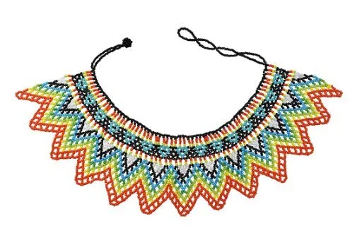 Ethnic African Big Chunky Bib Statement Choker - A Vibrant and Multicolored Beaded Necklace Perfect for Women