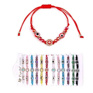 Evil Eye Adjustable Bracelet 4343R  (12 units)