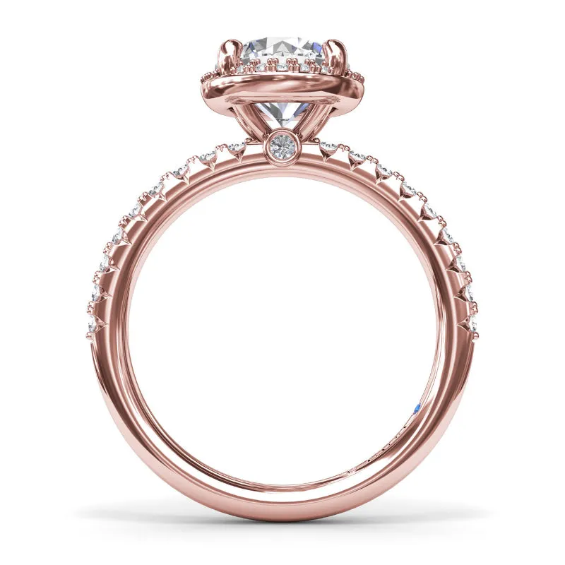 Fana Simply Stunning Diamond Halo Engagement Ring