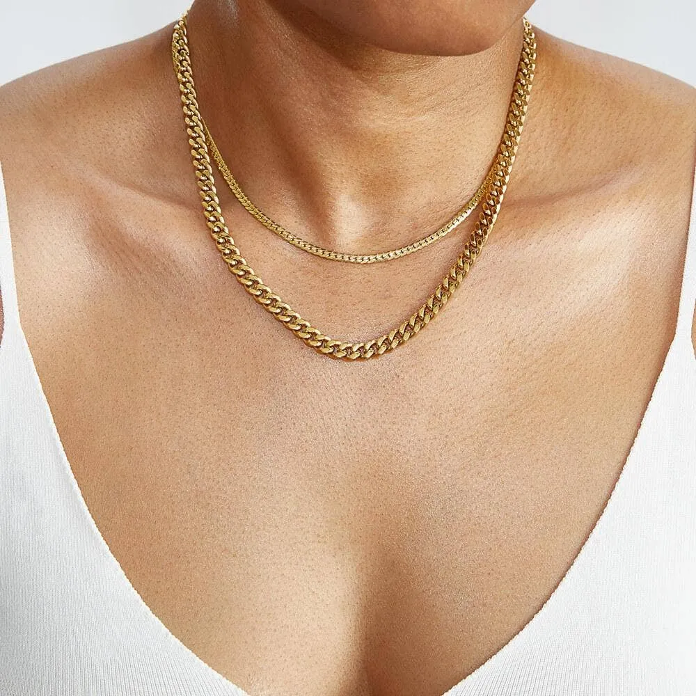 Flat Snake Chain Necklace