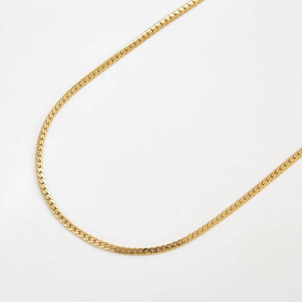 Flat Snake Chain Necklace