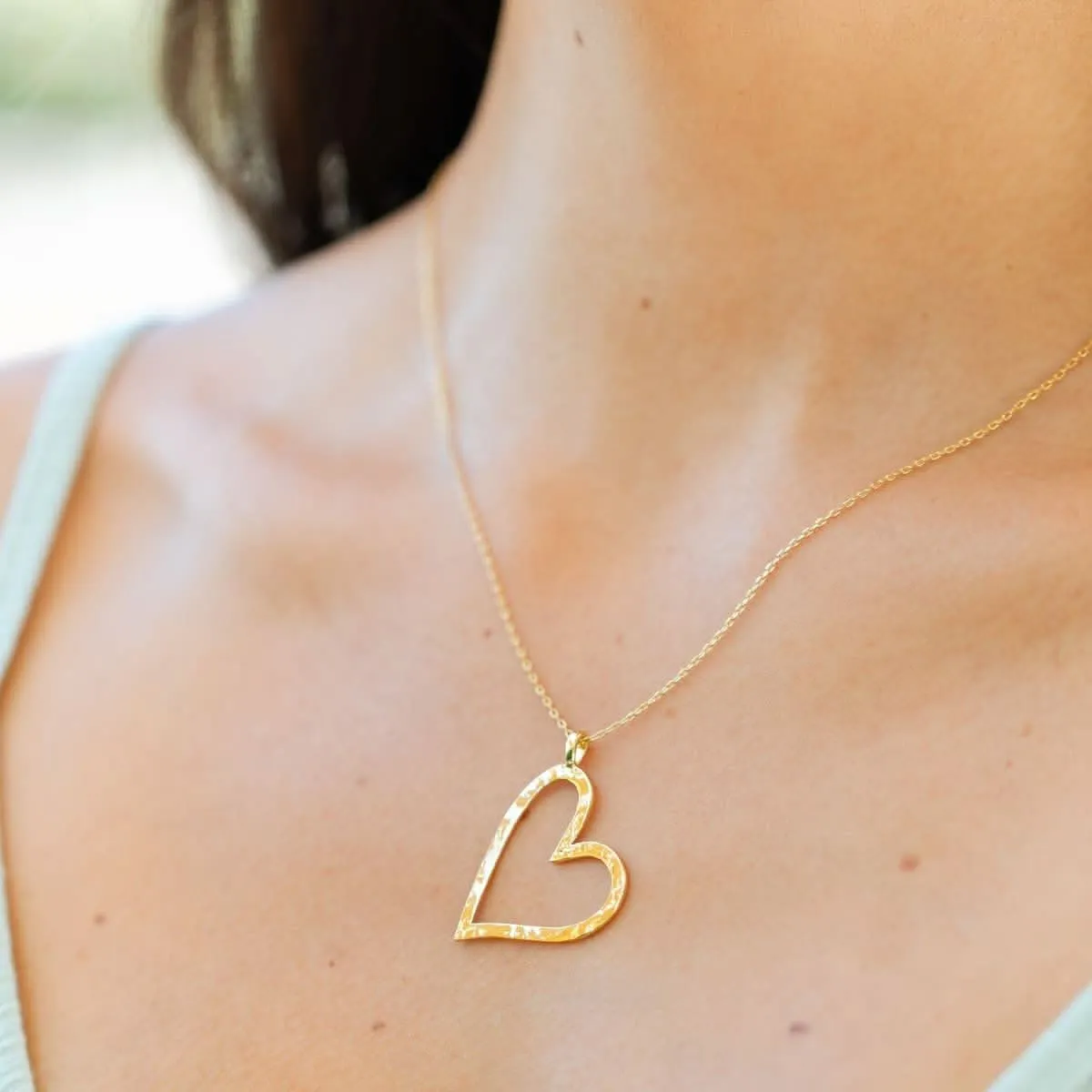 Gilded Heart Pendant Necklace