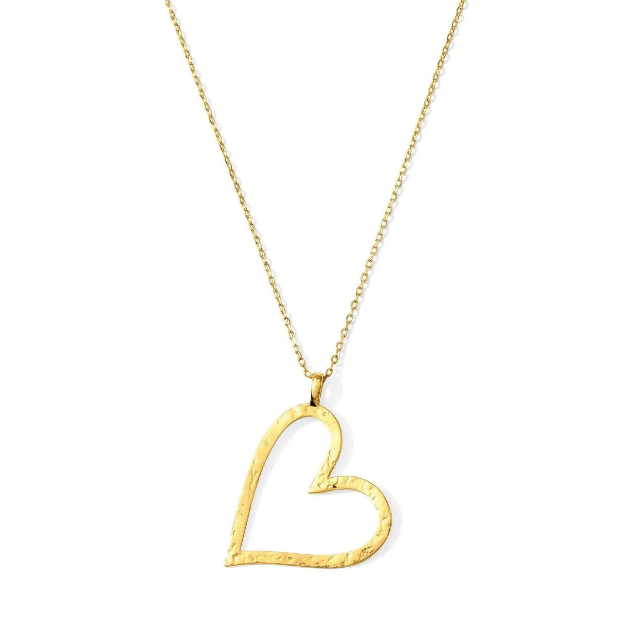 Gilded Heart Pendant Necklace