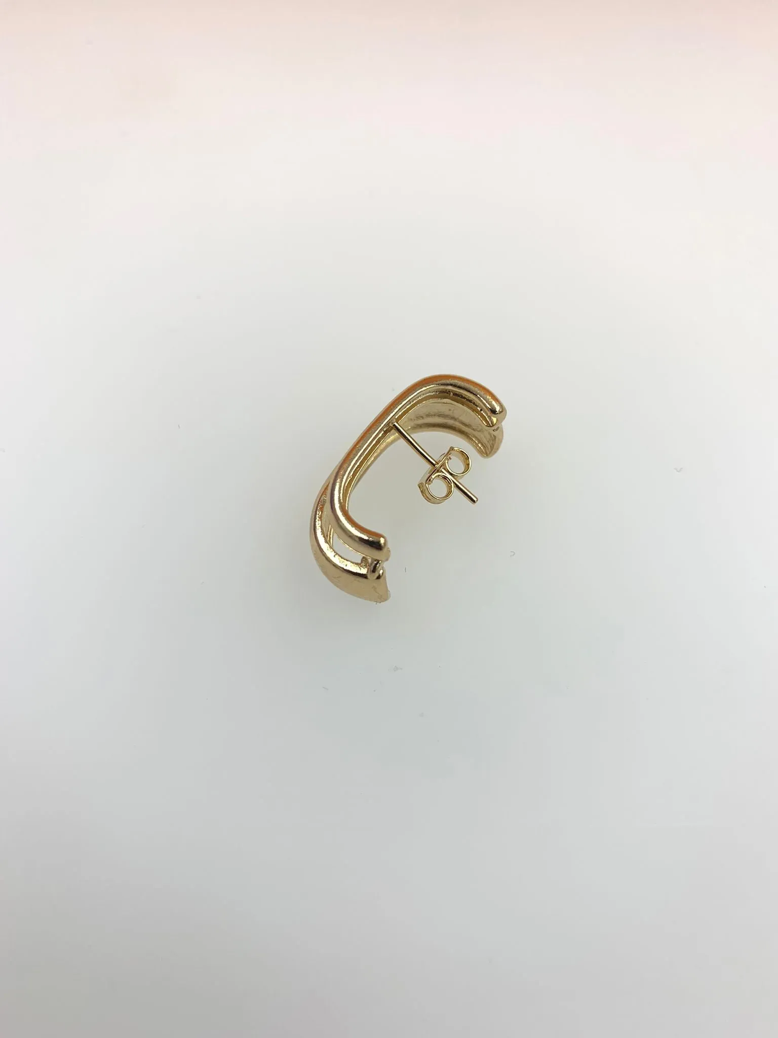 Gold Filled Modern Thick Cuff Earring