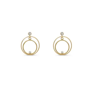 Gold Filled -  Small Double Post Hoop Earrings