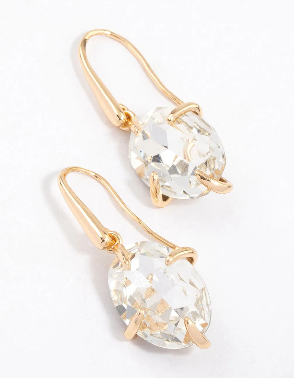 Gold Irregular Claw Earrings & Polishing Set