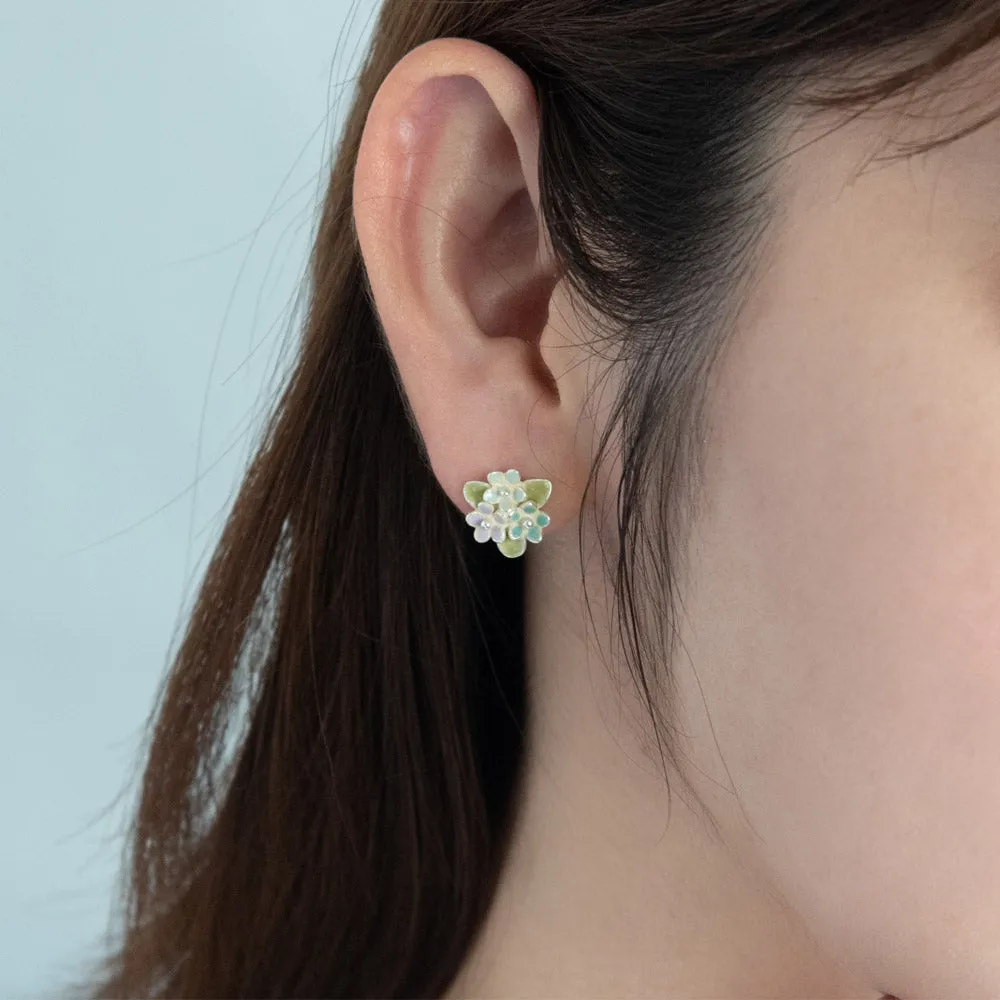 Hydrangea Stud Earrings