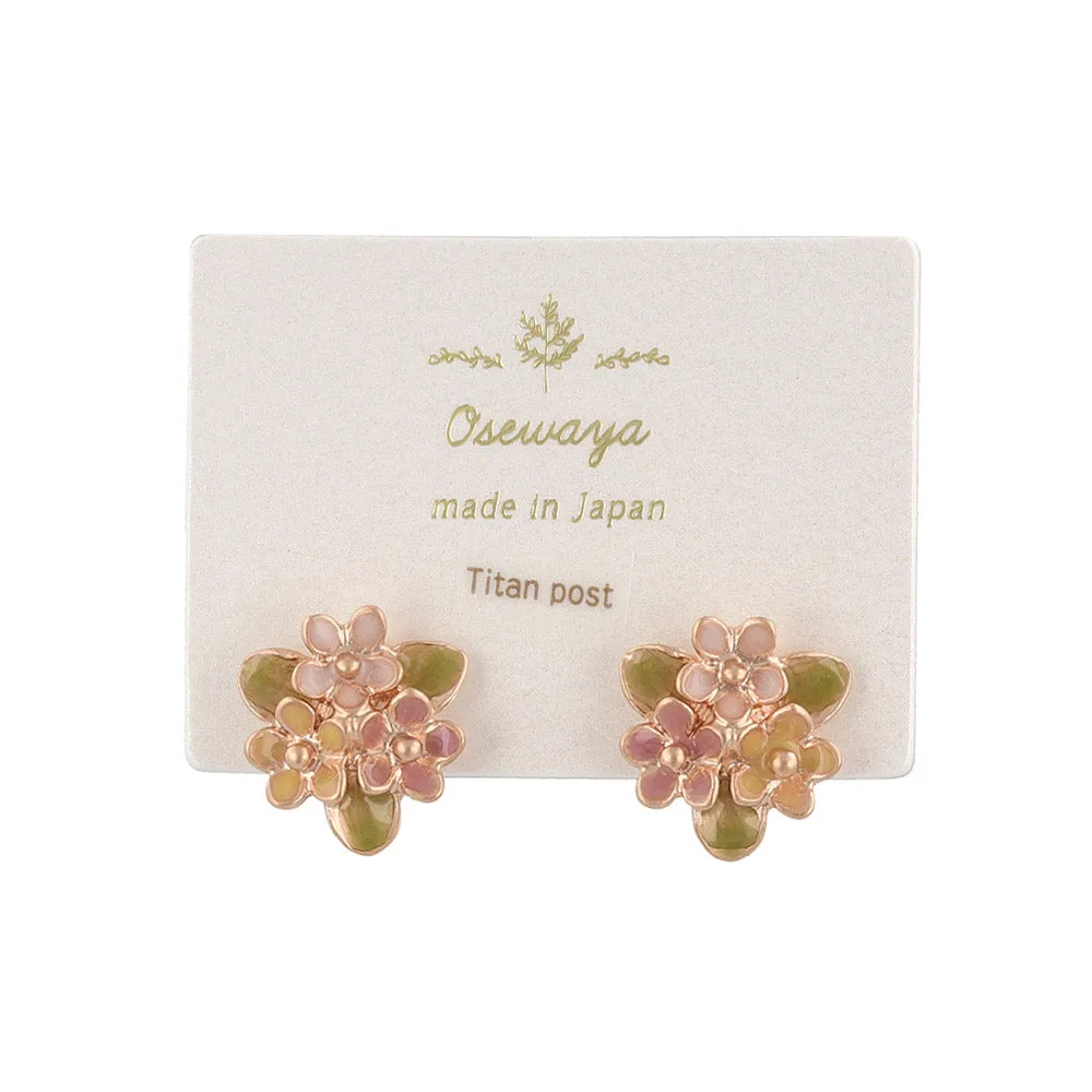 Hydrangea Stud Earrings