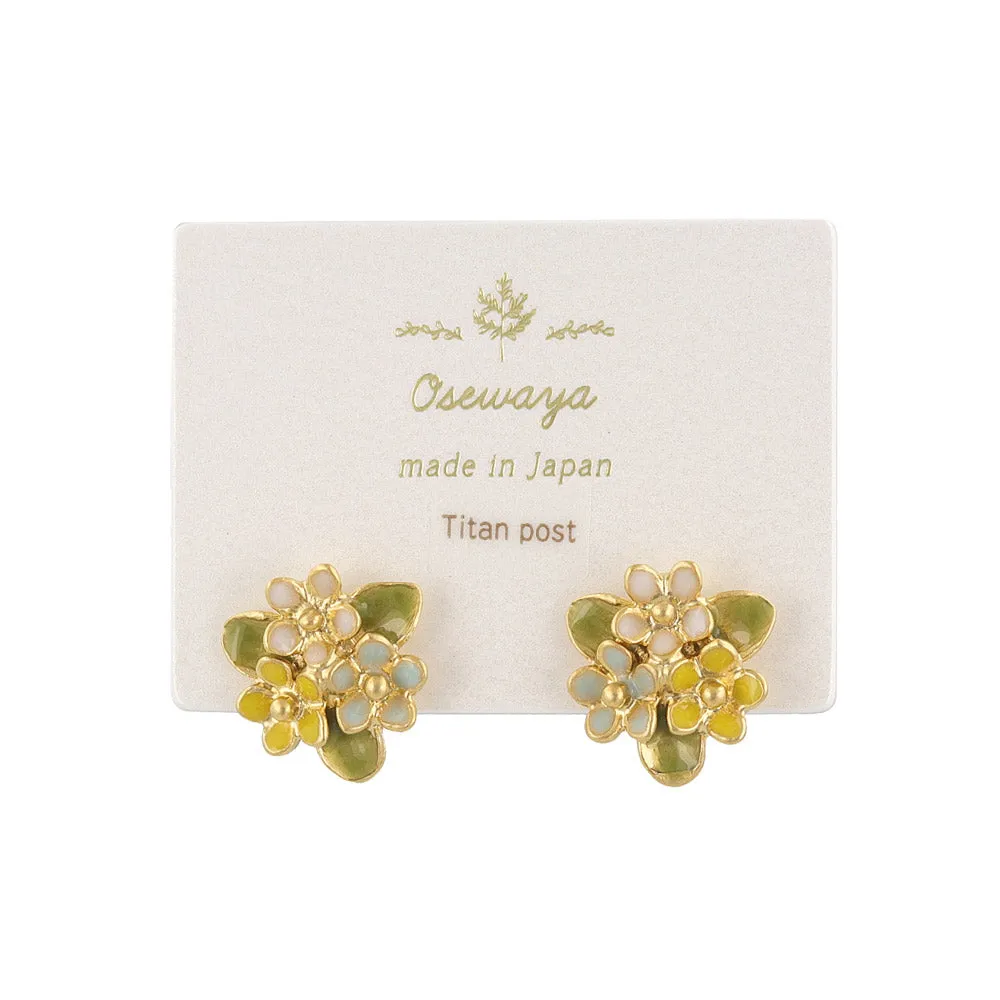 Hydrangea Stud Earrings