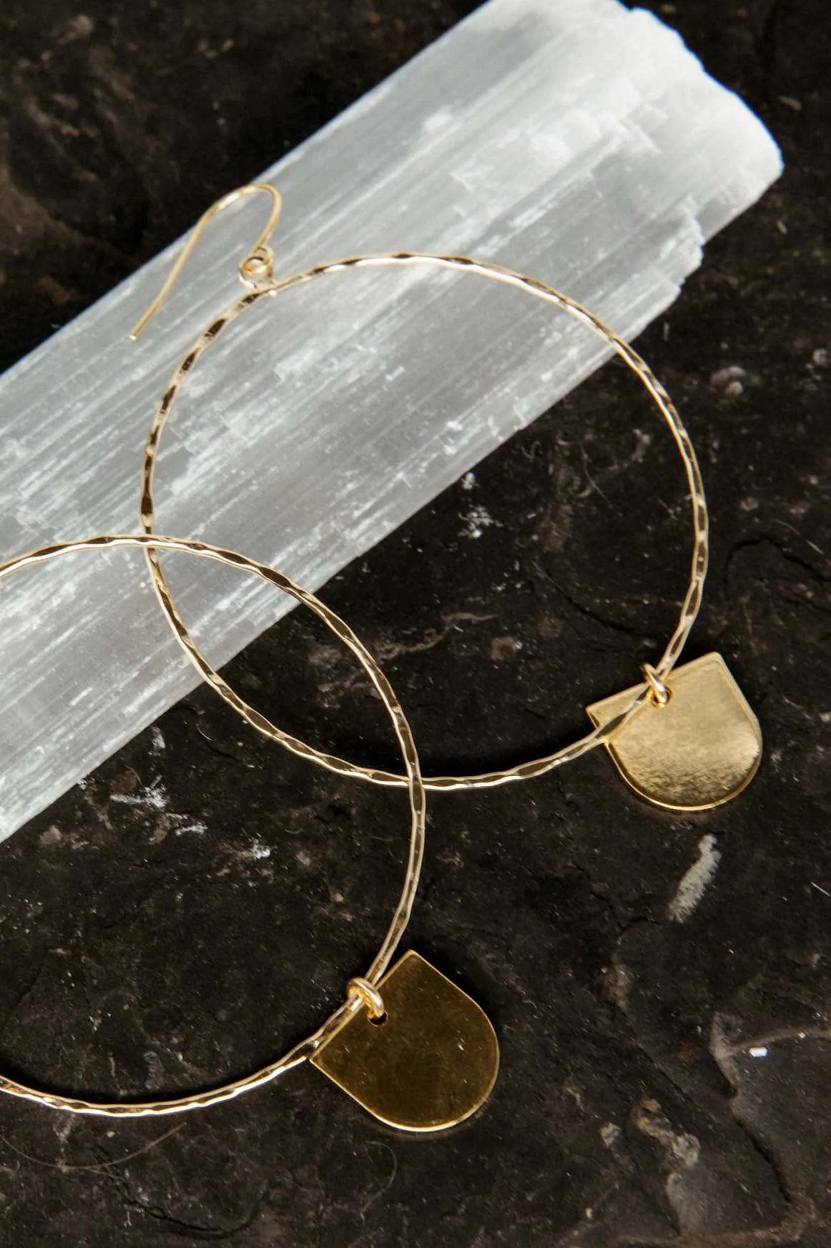 Keep It Simple Geometric Gold Hoops