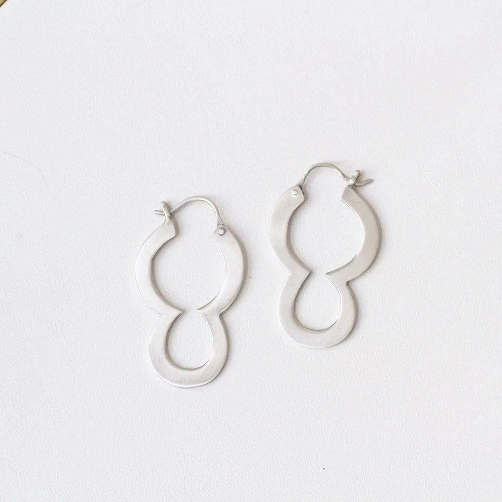 Large Double Hoop Earrings