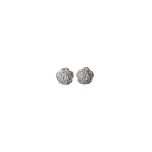 Large L'Haÿ Rose Garden Studs in Silver