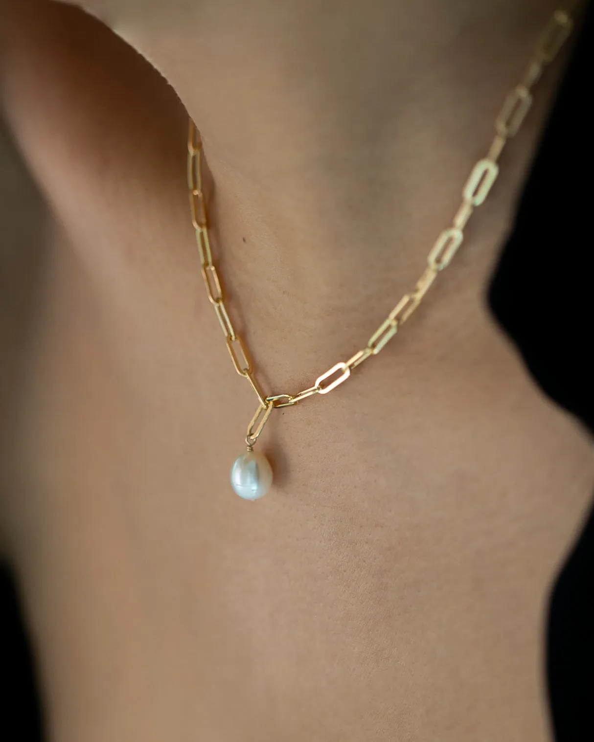 Link Pearl Necklace