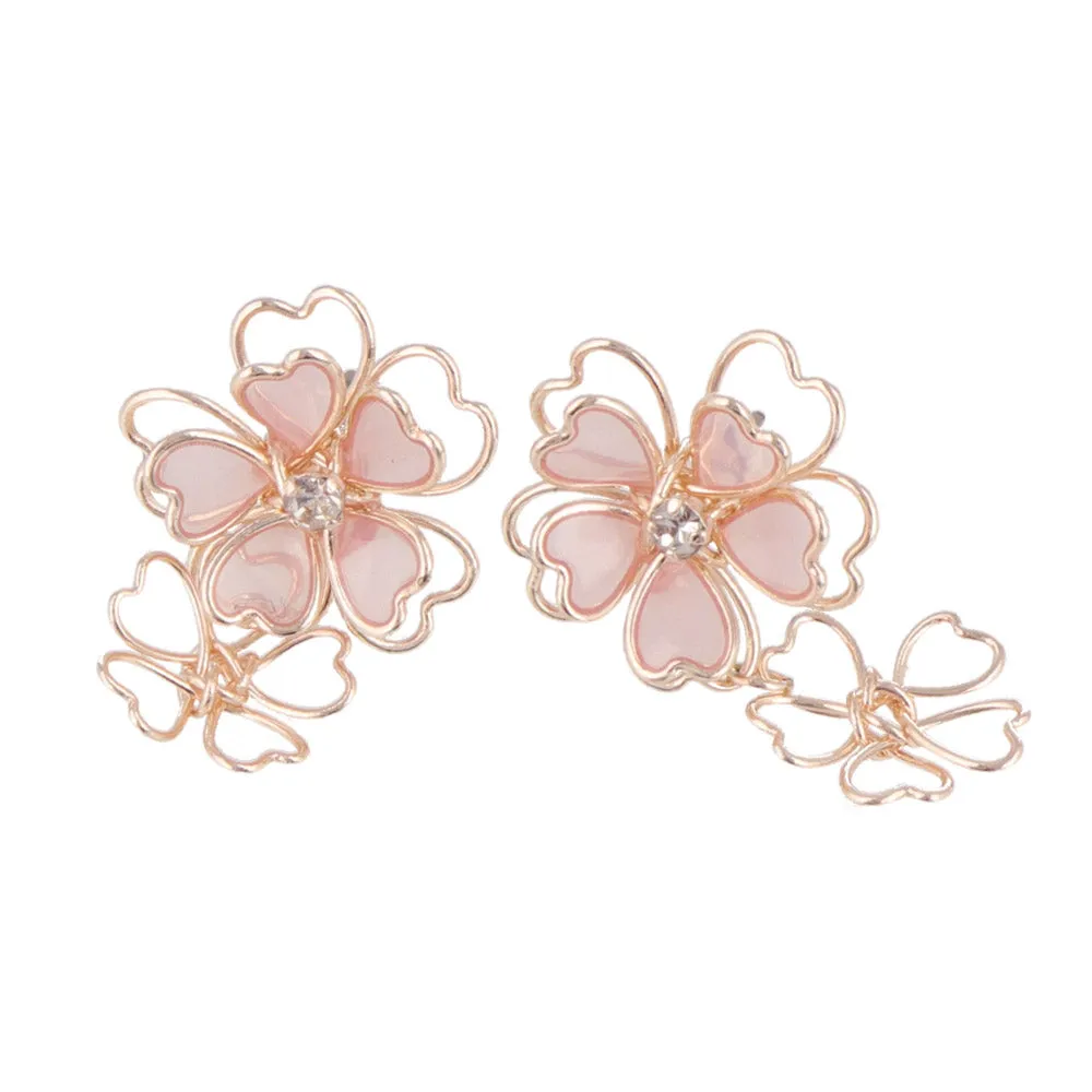 Linked Sakura Drop Earrings