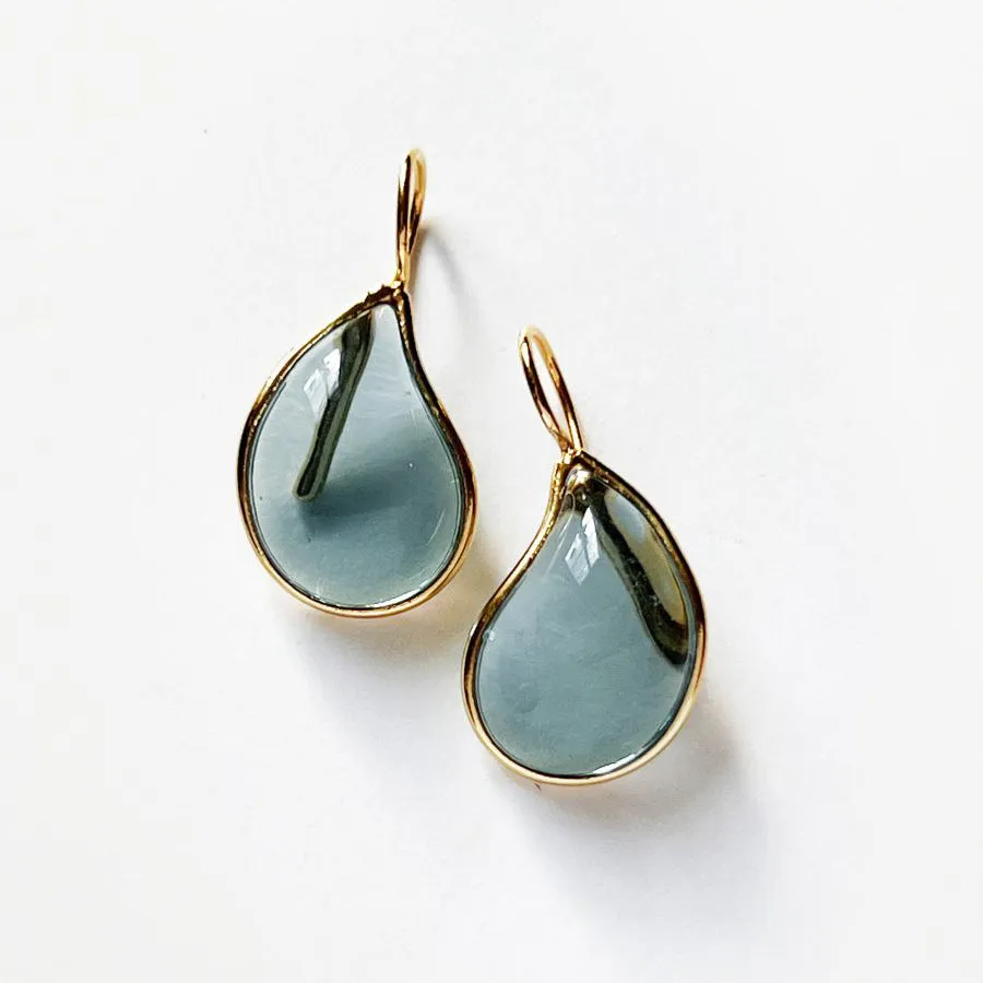 LOULOU SIMPLE EARRINGS PALE BLUE