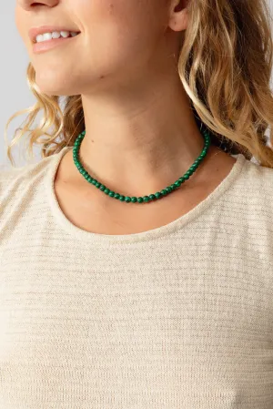 Malachite Beaded Necklace