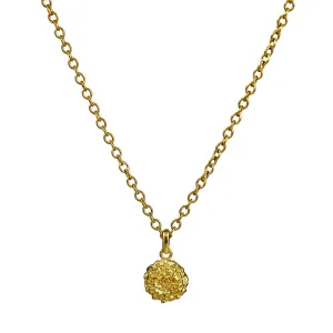 Marigold Gold Vermeil Flower Silver Necklace